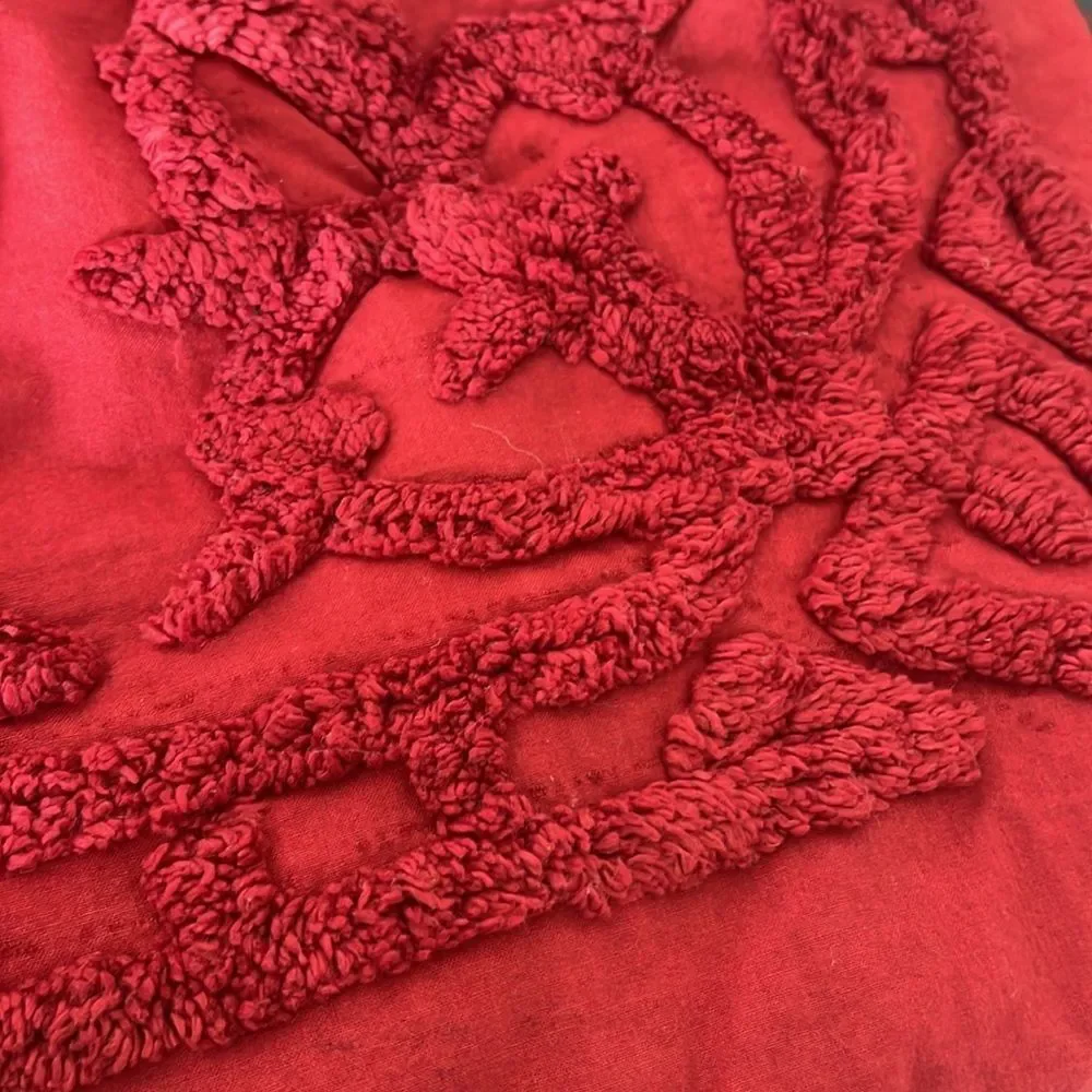 Pottery Barn Red Euro Sham